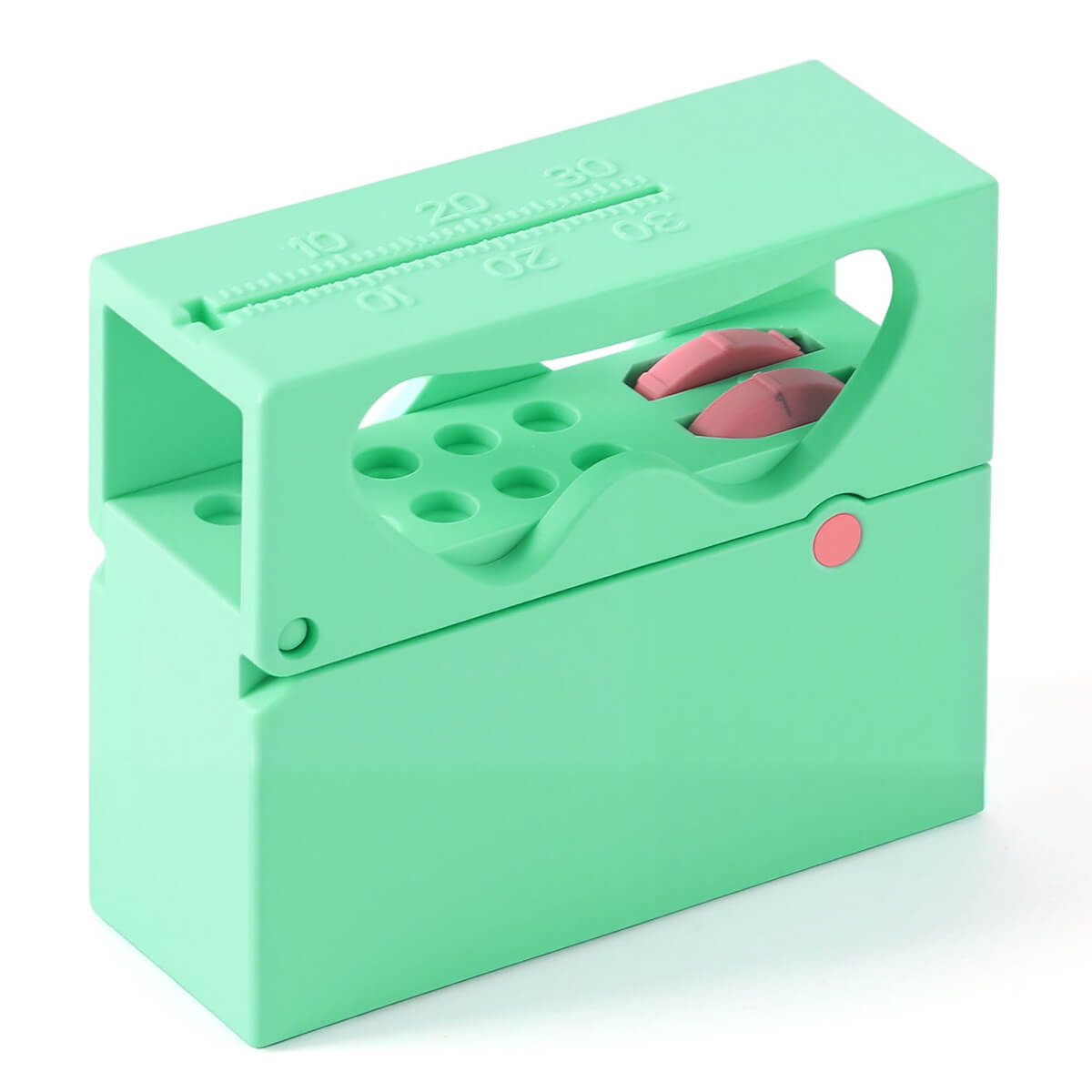 Dental 10 Holes Endo Files Disinfection Box With Memory Holder & Measuring Counter - azdentall.com