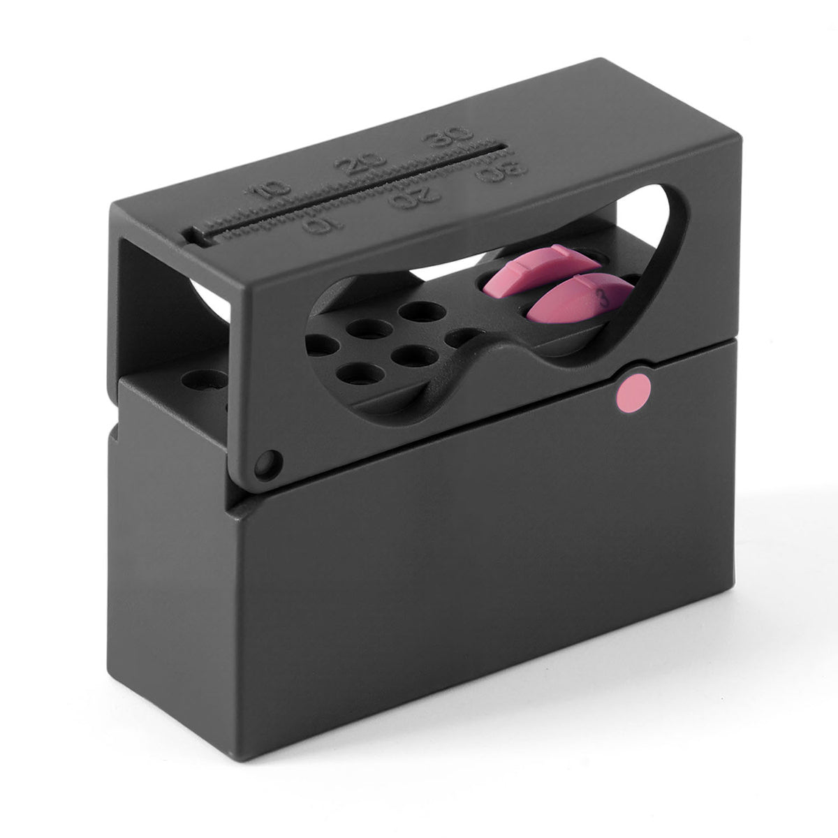 Dental 10 Holes Endo Files Disinfection Box With Memory Holder & Measuring Counter - azdentall.com