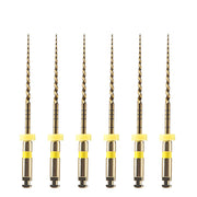AZDENT Dental NiTi Rotary Engine Files 25mm F1 Gold 6pcs/Pk- azdentall.com