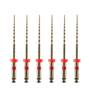 AZDENT Dental NiTi Rotary Engine Files 25mm F2 Gold 6pcs/Pk- azdentall.com