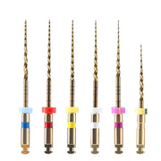 AZDENT Dental NiTi Rotary Engine Files 19mm/25mm SX-F3 S1-S2 Gold 6pcs/Pk - azdentall.com