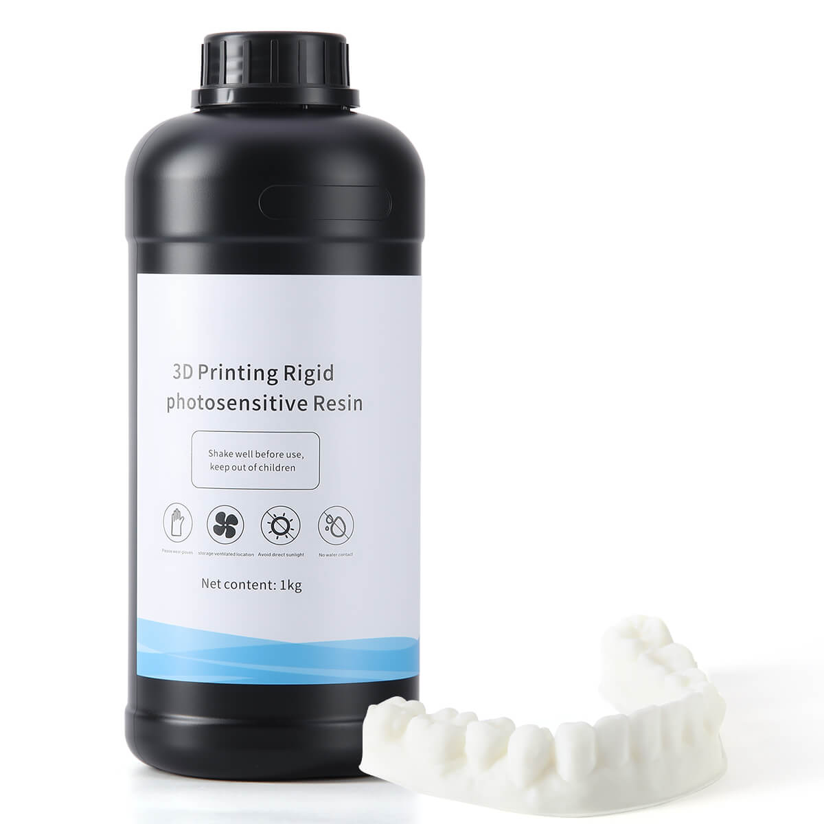 Dental 3D Printer Rigid Resin Materials Gray Yellow White 1KG/Bottle - azdentall.com