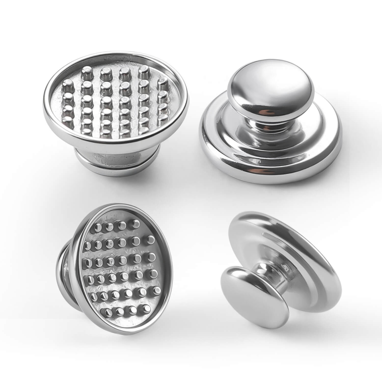 AZDENT Orthodontic Metal Lingual Button Monoblock Bondable Round 50pcs/Box - azdentall.com