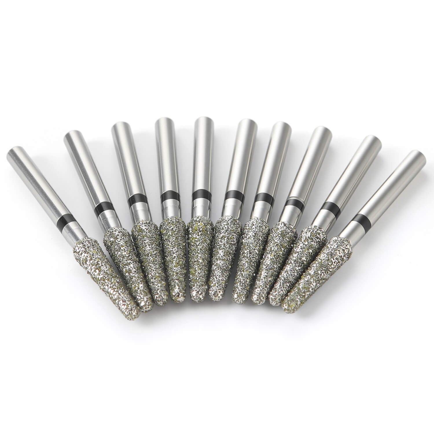 AZDENT Dental Diamond Burs Drills FG 1.6mm Flat/Round 10pcs/Box - azdentall.com