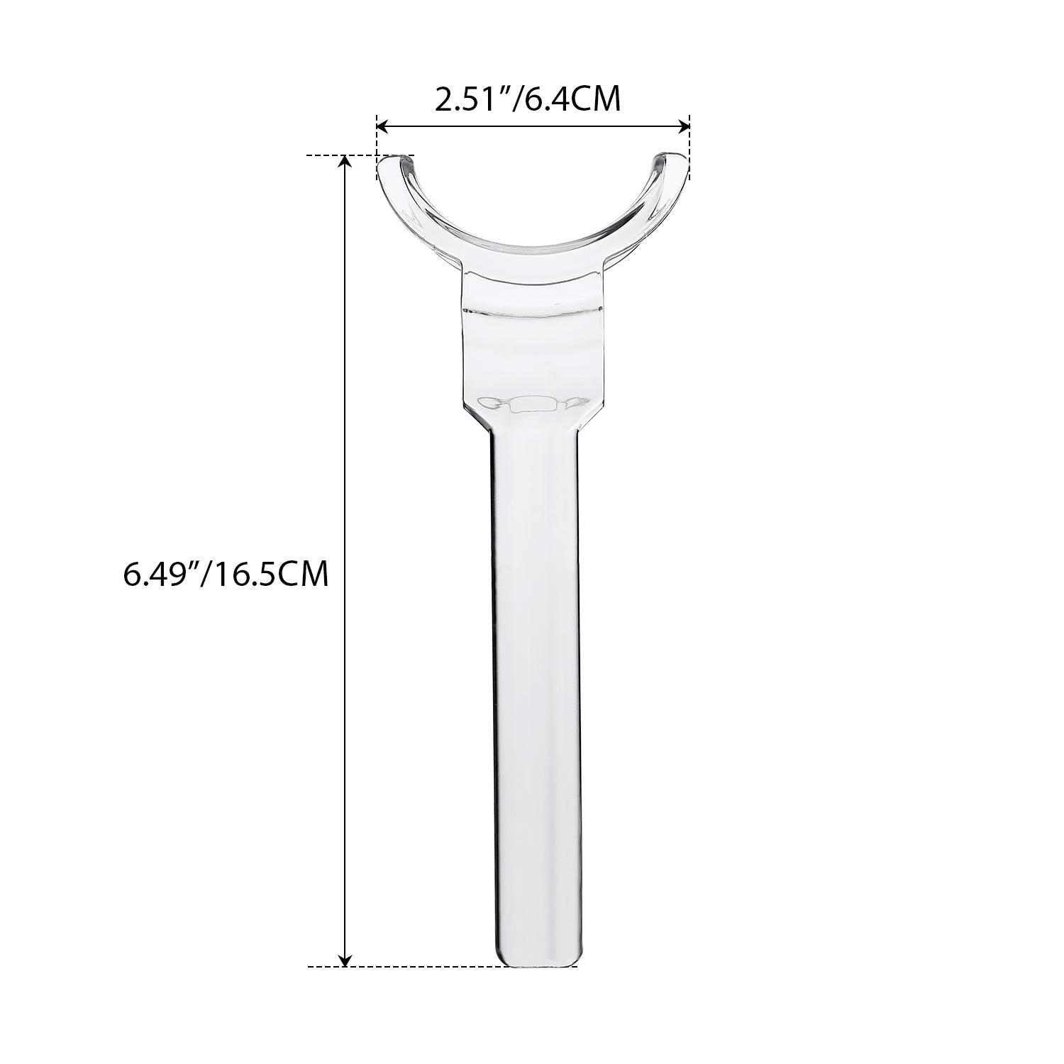 Dental Y Shape Cheek Retractors Mouth Opener Large/Small Black/Transparent - azdentall.com