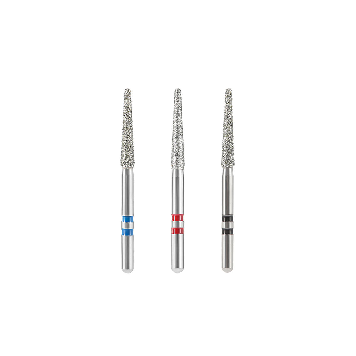 AZDENT Dental Diamond Burs FG Cutting Zirconia Ceramic Taper Round Edge for High Speed Handpiece 10pcs/Box - azdentall.com 