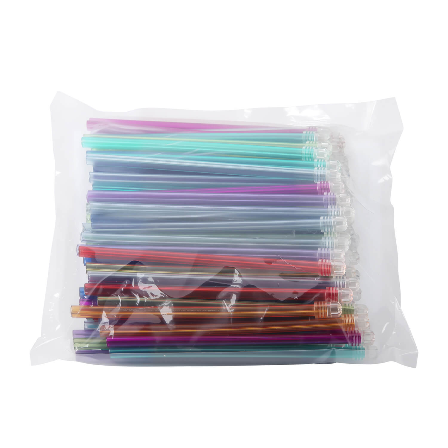 Dental Disposable Saliva Ejectors Clear Tips Assorted Colors 100pcs/Bag - azdentall.com