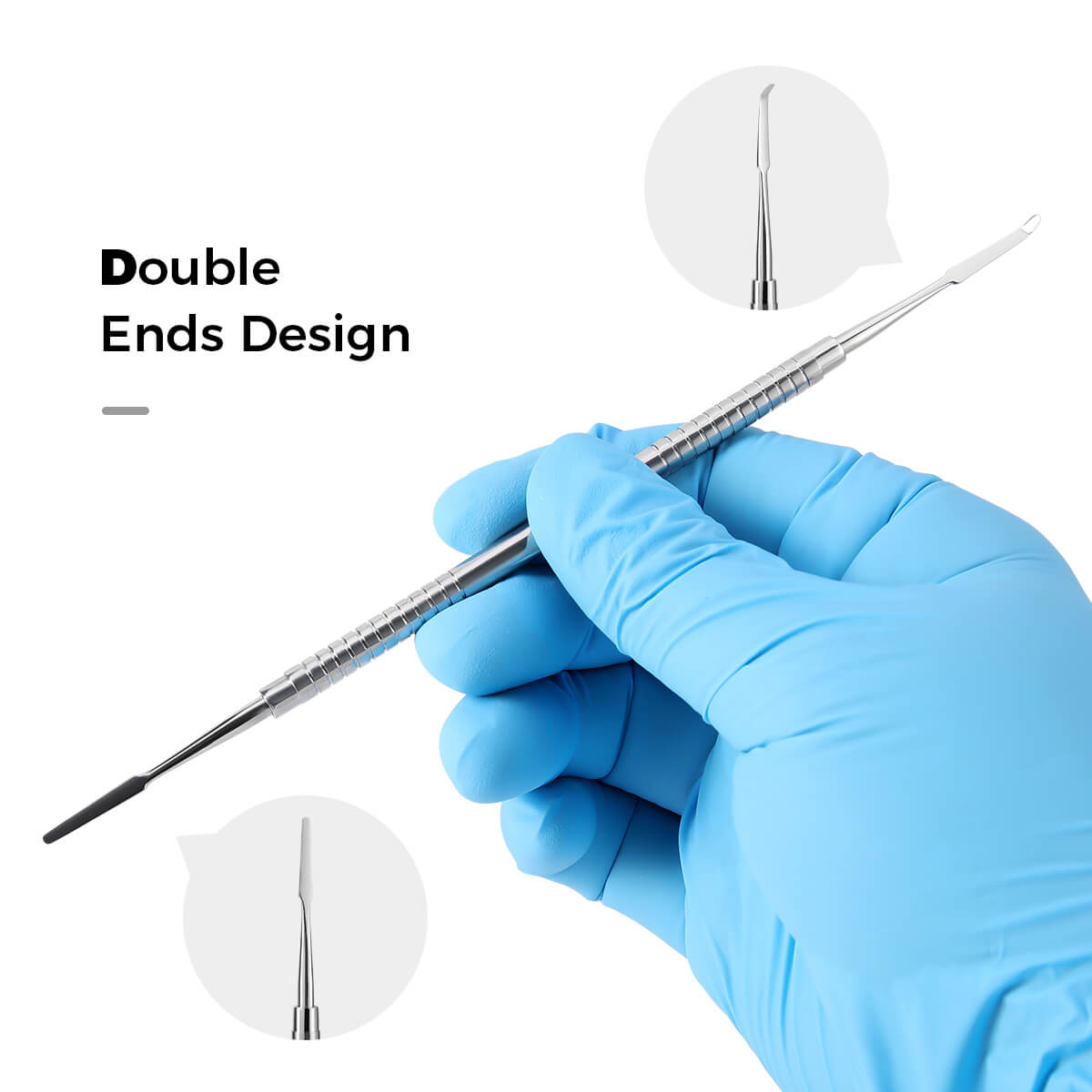 Dental Stainless Steel Cement Instrument Double Ended Tooth Restoration - azdentall.com
