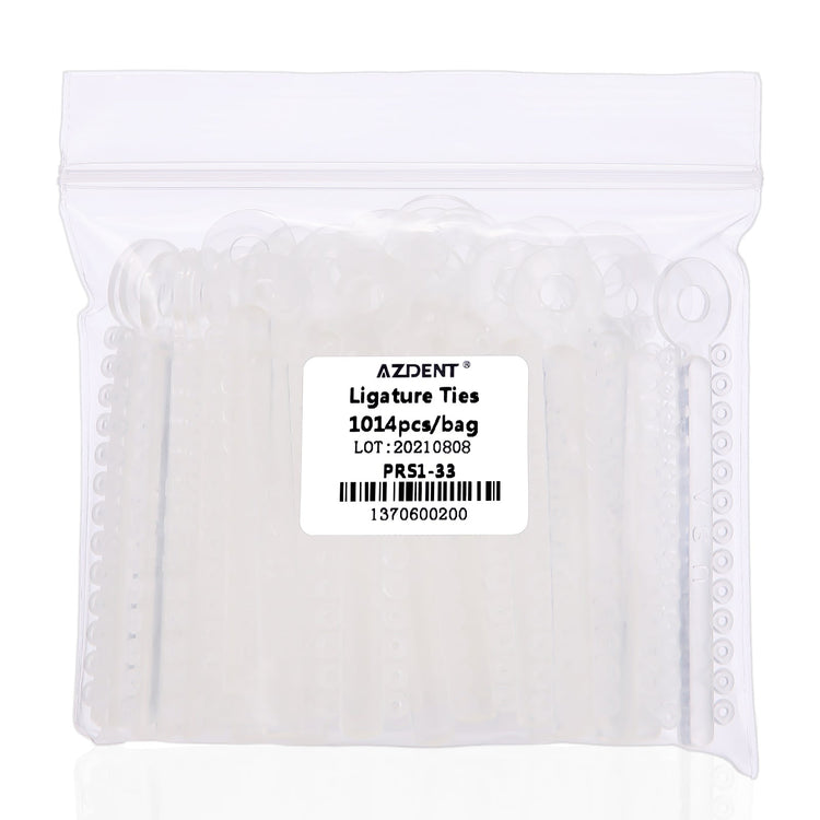 AZDENT Orthodontic Ligature Ties Clear Color 1014 pcs/pack - azdentall.com
