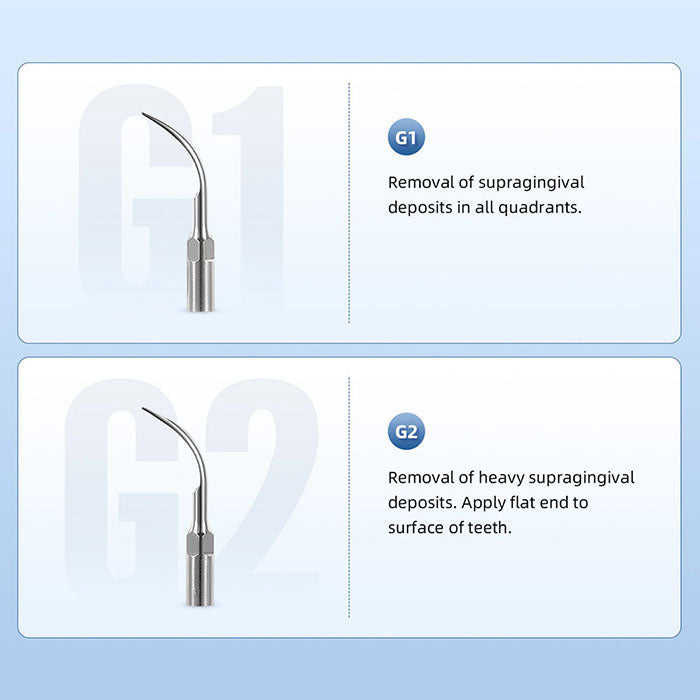 AZDENT Dental LED Ultrasonic Scaler Handpiece HW-5L & Tips G1 G2 P1 E1 Kit - azdentall.com