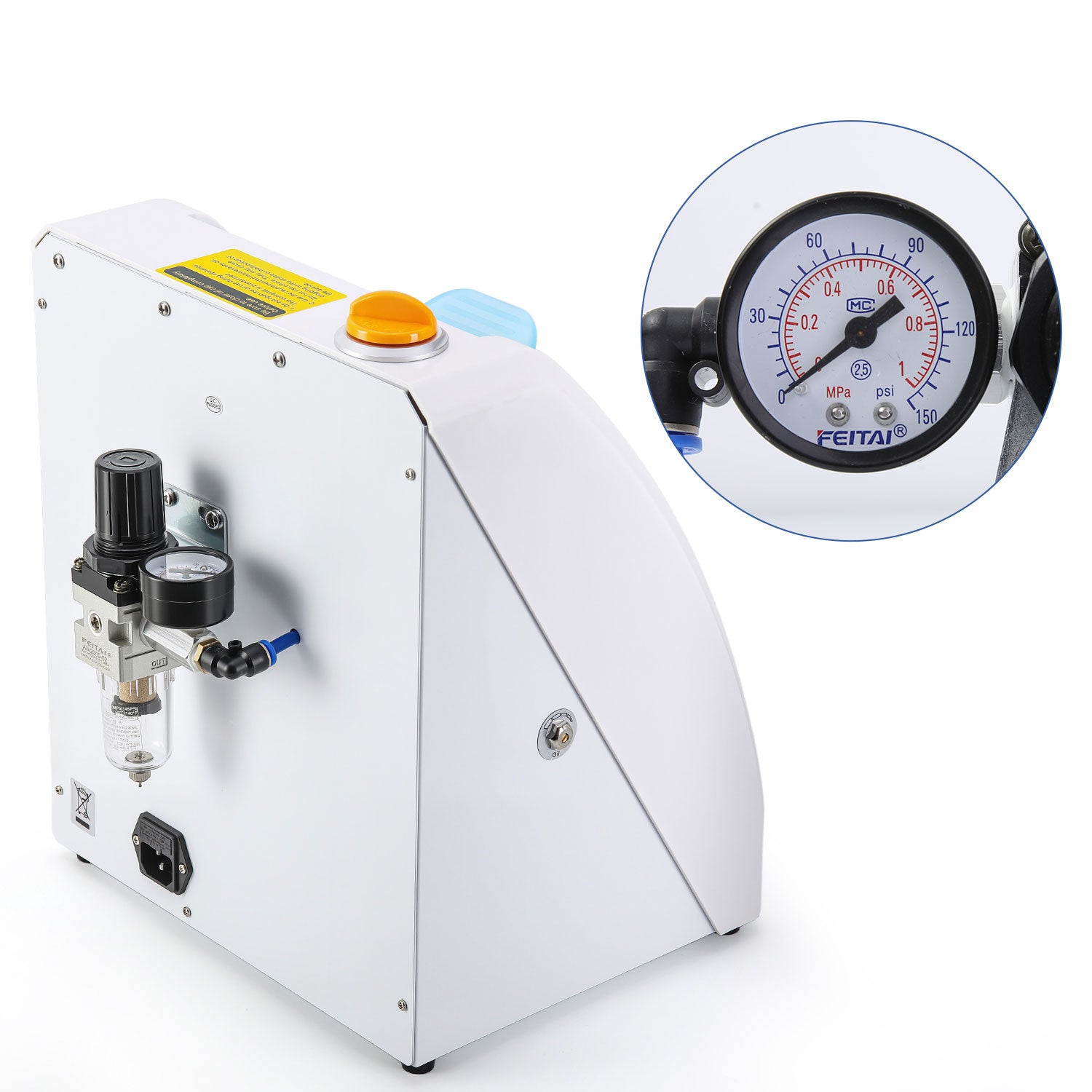 Dental Automatic Handpiece Maintenance Lubrication System Oiling Cleaner Machine Blue/Grey - azdentall.com