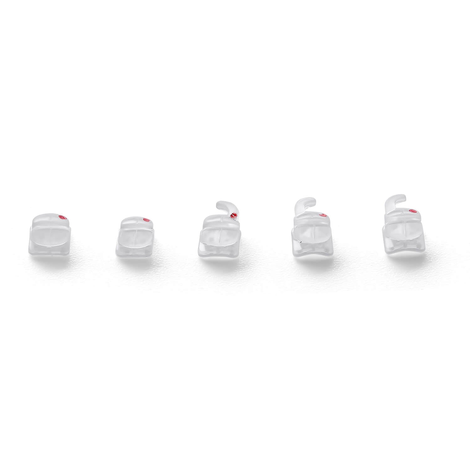 AZDENT Dental Orthodontic Clear Ceramic Brackets Roth/MBT 0.022 Hooks 345 20pcs/Box - azdentall.com