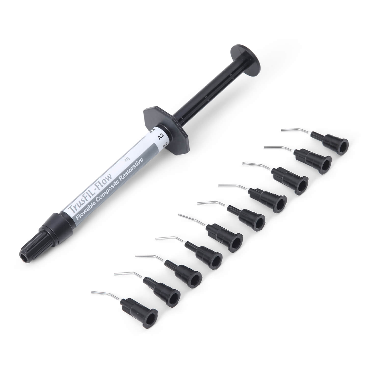 Dental Flowable Light Cure Flow Composite Resin Restorative Shade A1 A2 A3 B1 OA2 2g/Syringe - azdentall.com