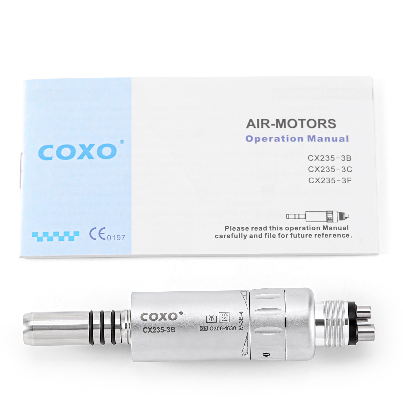 COXO Dental 1:1 Low Speed Electric Handpiece Air Motor 4 Holes - azdentall.com