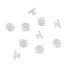 AZDENT Dental Lingual Button Bondable Composite Clear Ceramic Round/Rectangular Base 10Pcs/Bag - azdentall.com