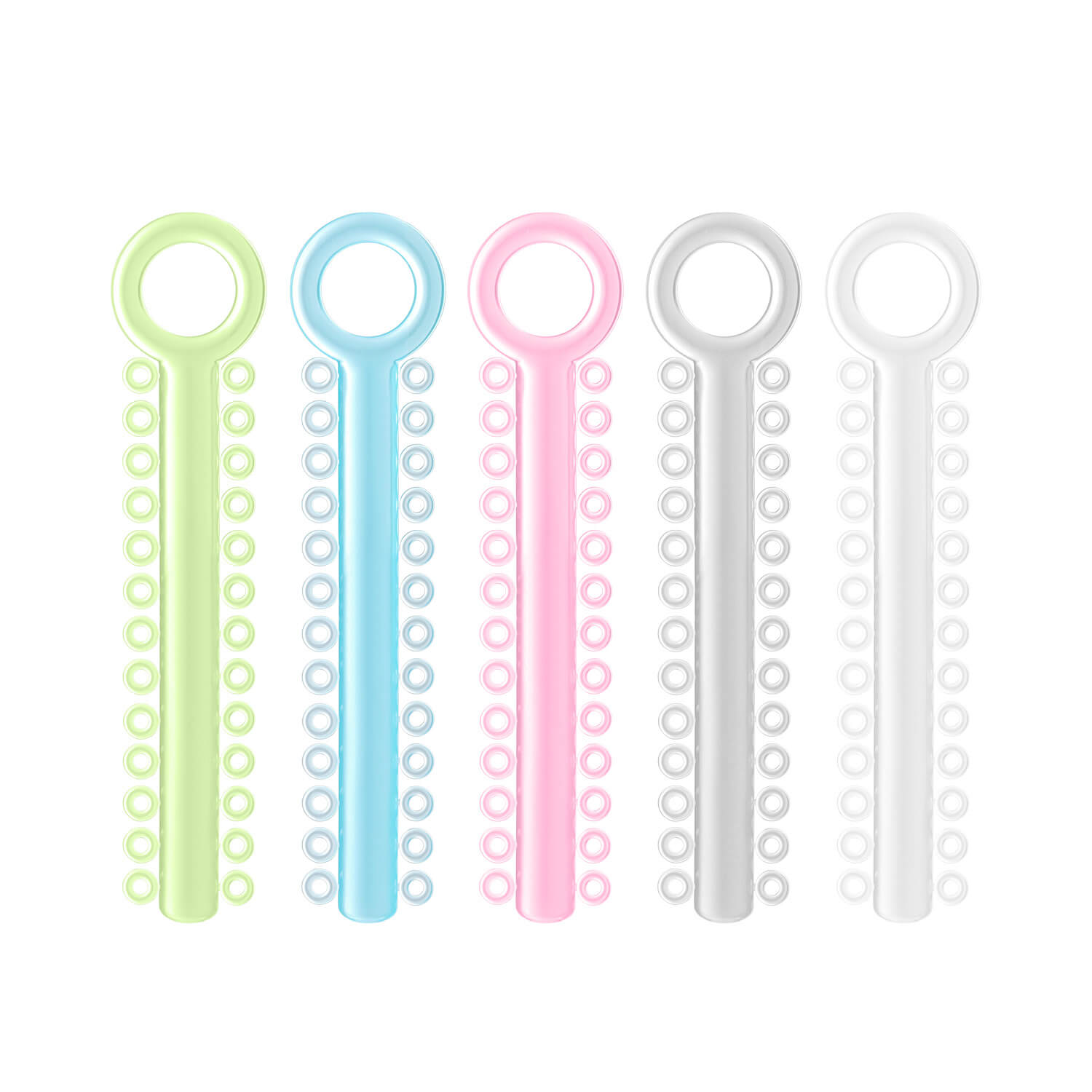 AZDENT Orthodontic Ligature Ties Mixed Colors Dark Light 1040 pcs/Pack - azdentall.com