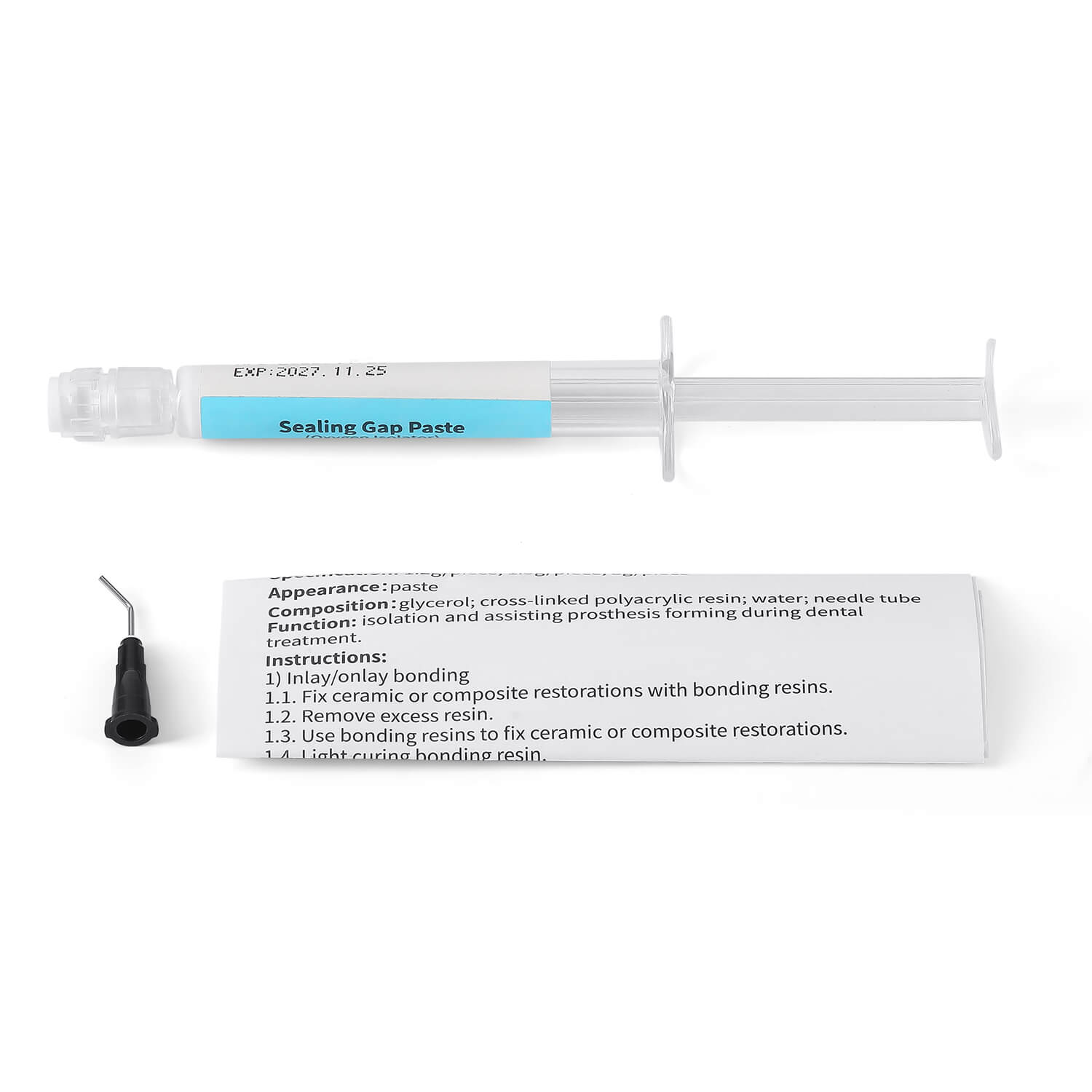 Dental Sealing Gap Paste Oxygen Isolator 3g with Injection Head - azdentall.com