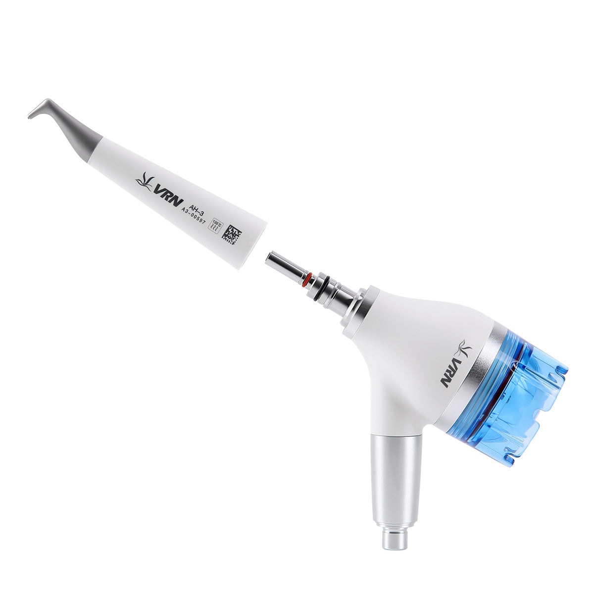 Dental 2 Hole Air Polisher Teeth Polishing Handpiece Whitening Spary Detachable 360° Rotating Handpiece With Quick Coupler