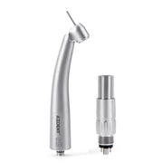 AZDENT Dental LED Fiber Optic 45° High Speed Handpiece Titanium Standard Head Four Water Spray / 6 Holes Quick Coupler - azdentall.com