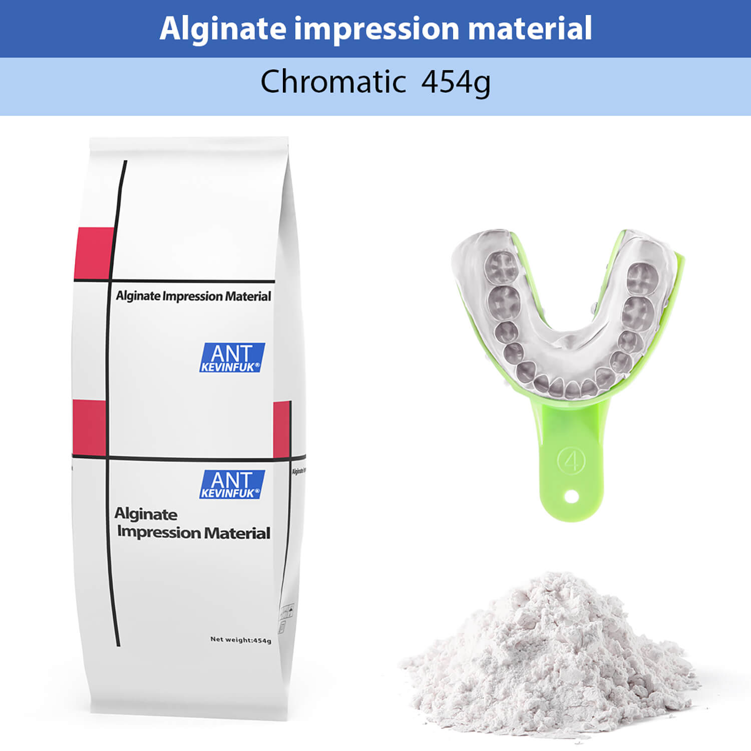 Dental Alginate Impression Material Normal/Chromatic/High Precision 454g/Bag - azdentall.com