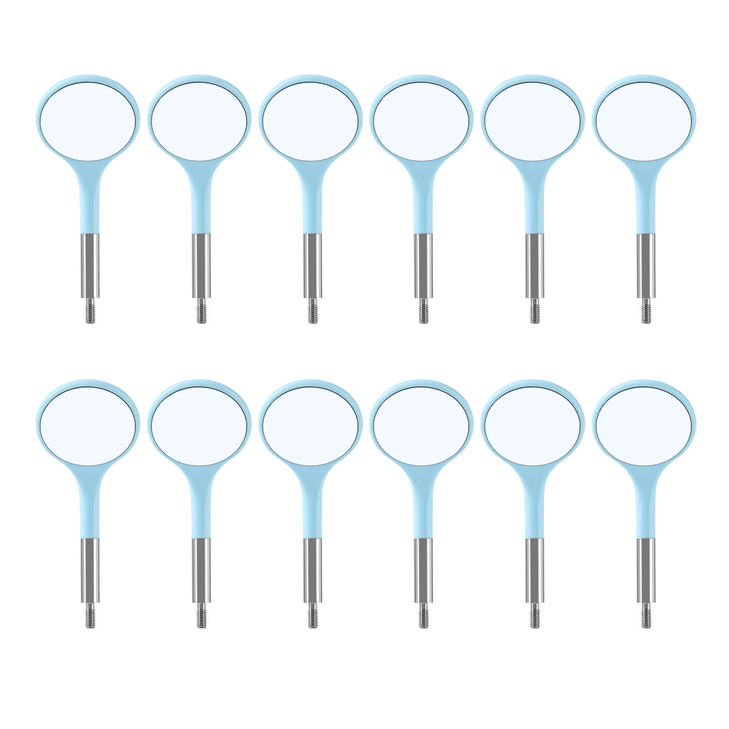 Dental Ultra Clear Mouth Mirror Colorful Plastic/Metal Heads & Handle - azdentall.com