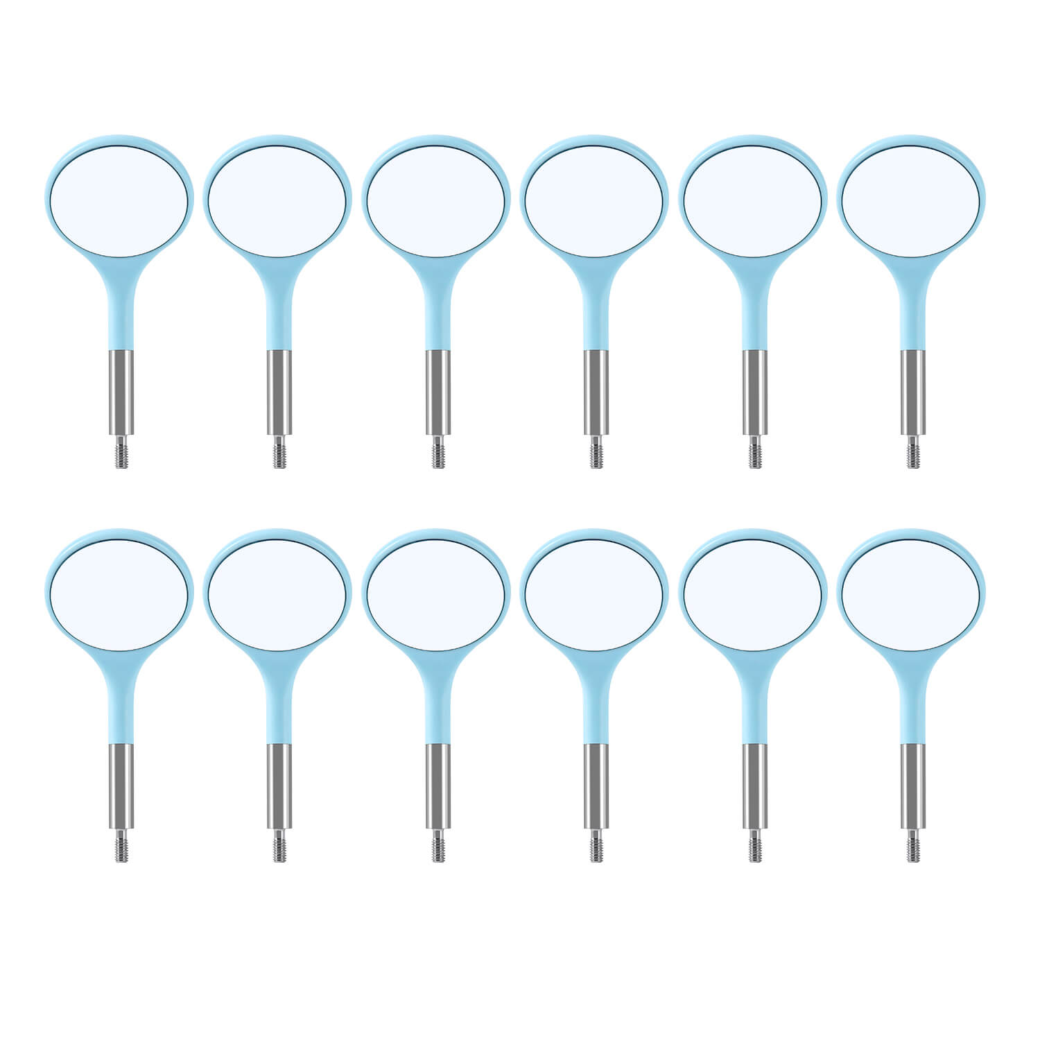 Dental Ultra Clear Mouth Mirror Colorful Plastic/Metal Heads & Handle - azdentall.com