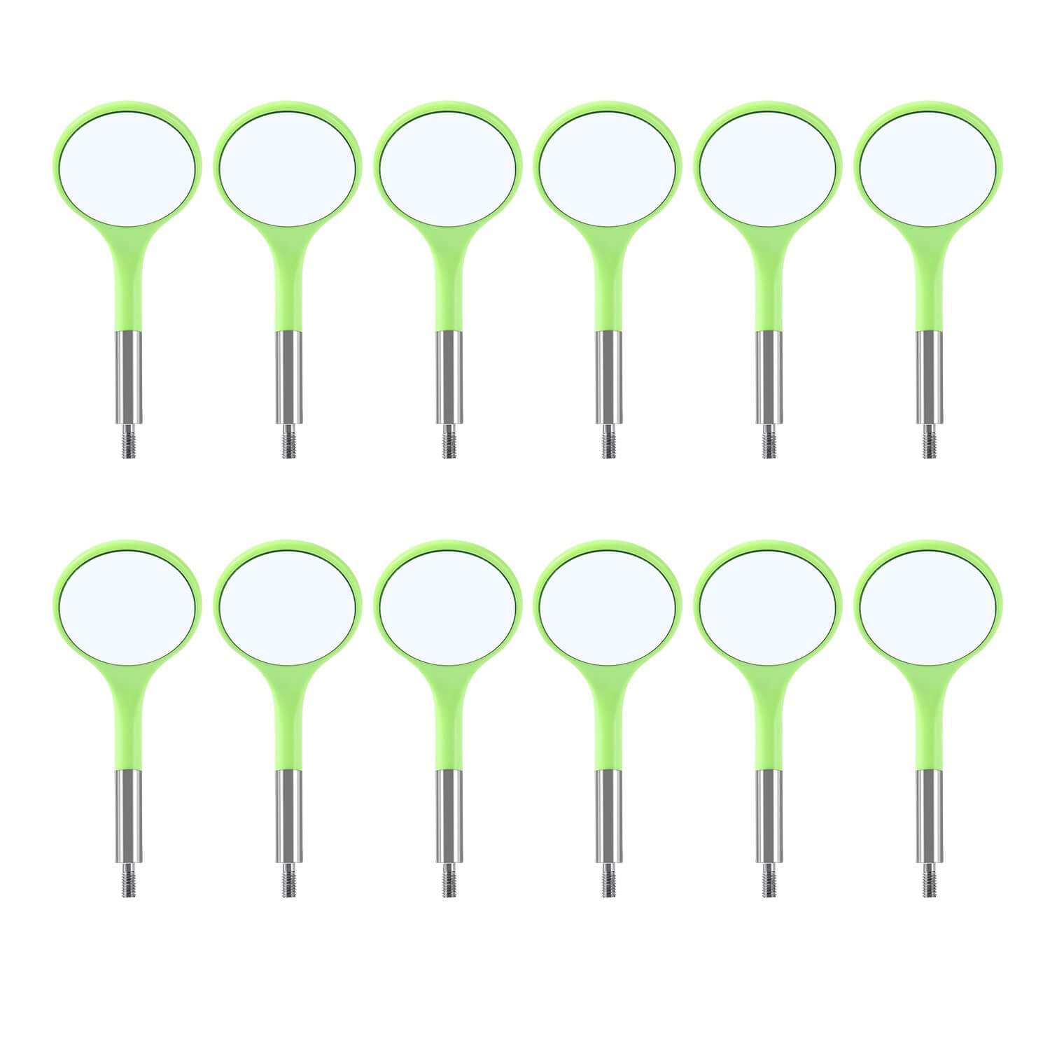 Dental Ultra Clear Mouth Mirror Colorful Plastic/Metal Heads & Handle - azdentall.com