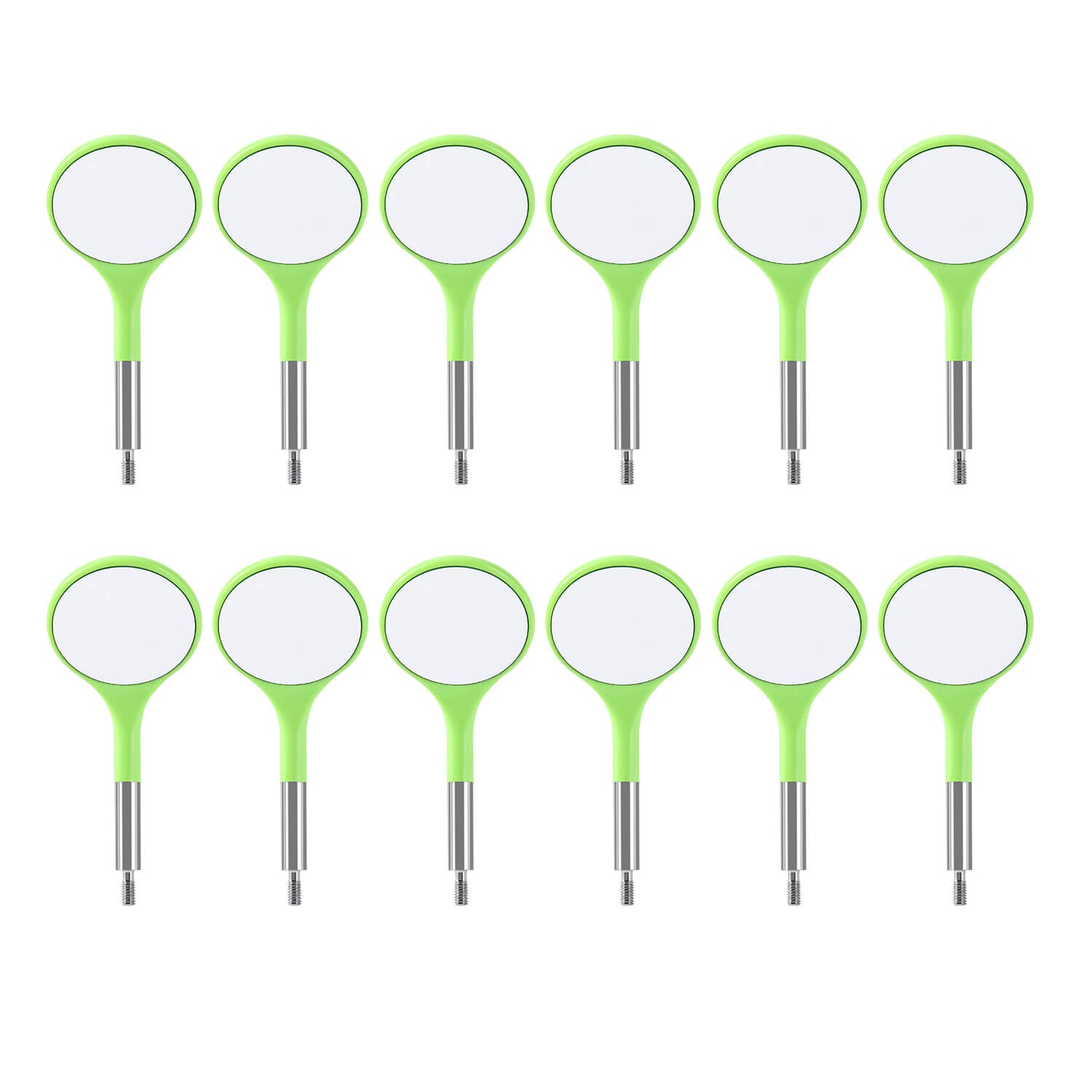 Dental Ultra Clear Mouth Mirror Colorful Plastic/Metal Heads & Handle - azdentall.com