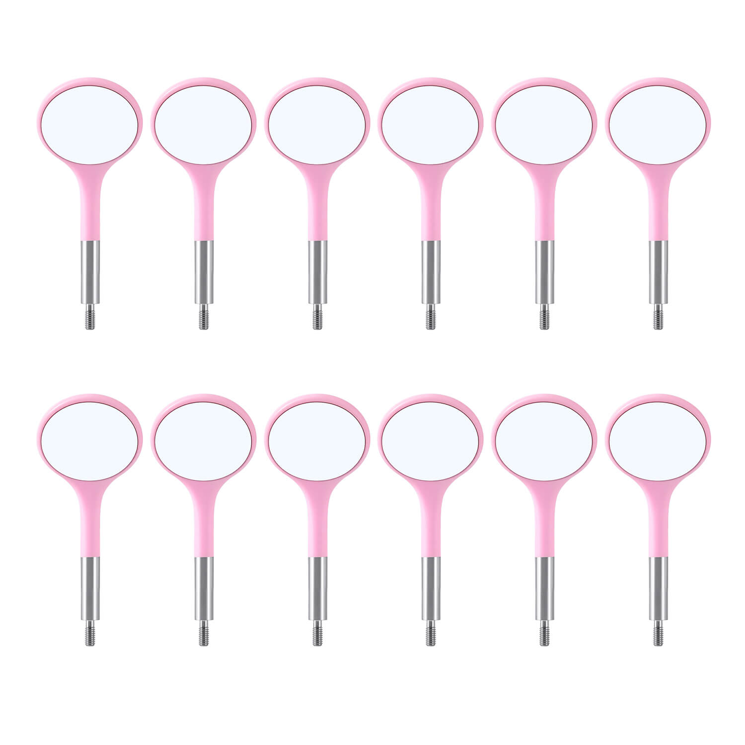 Dental Ultra Clear Mouth Mirror Colorful Plastic/Metal Heads & Handle - azdentall.com