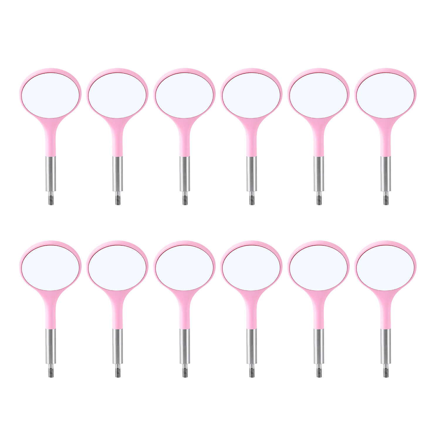 Dental Ultra Clear Mouth Mirror Colorful Plastic/Metal Heads & Handle - azdentall.com