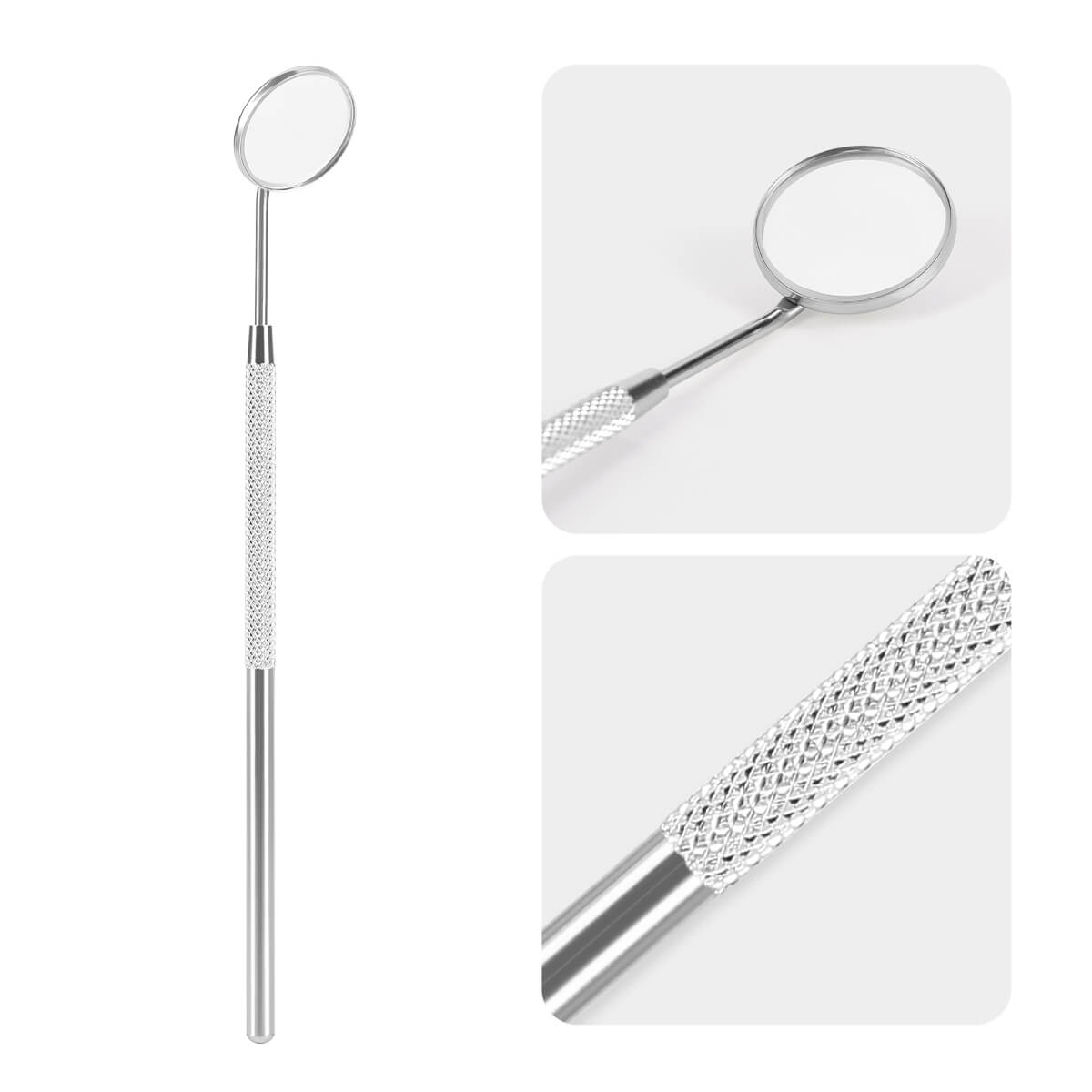 Dental Stainless Steel Clean Tool Mirror Tweezers Probe Cleaner Remover - azdentall.com