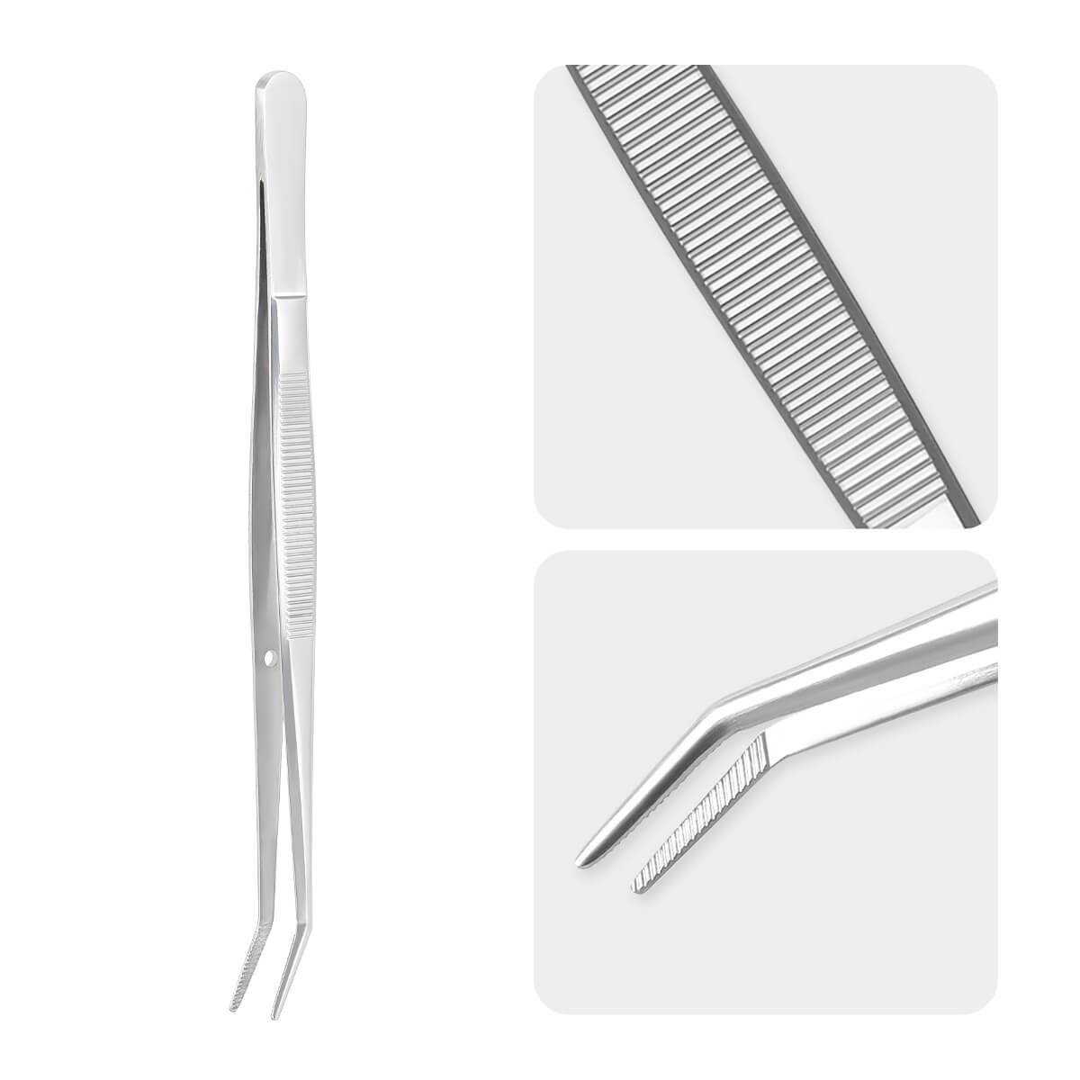 Dental Stainless Steel Clean Tool Mirror Tweezers Probe Cleaner Remover - azdentall.com