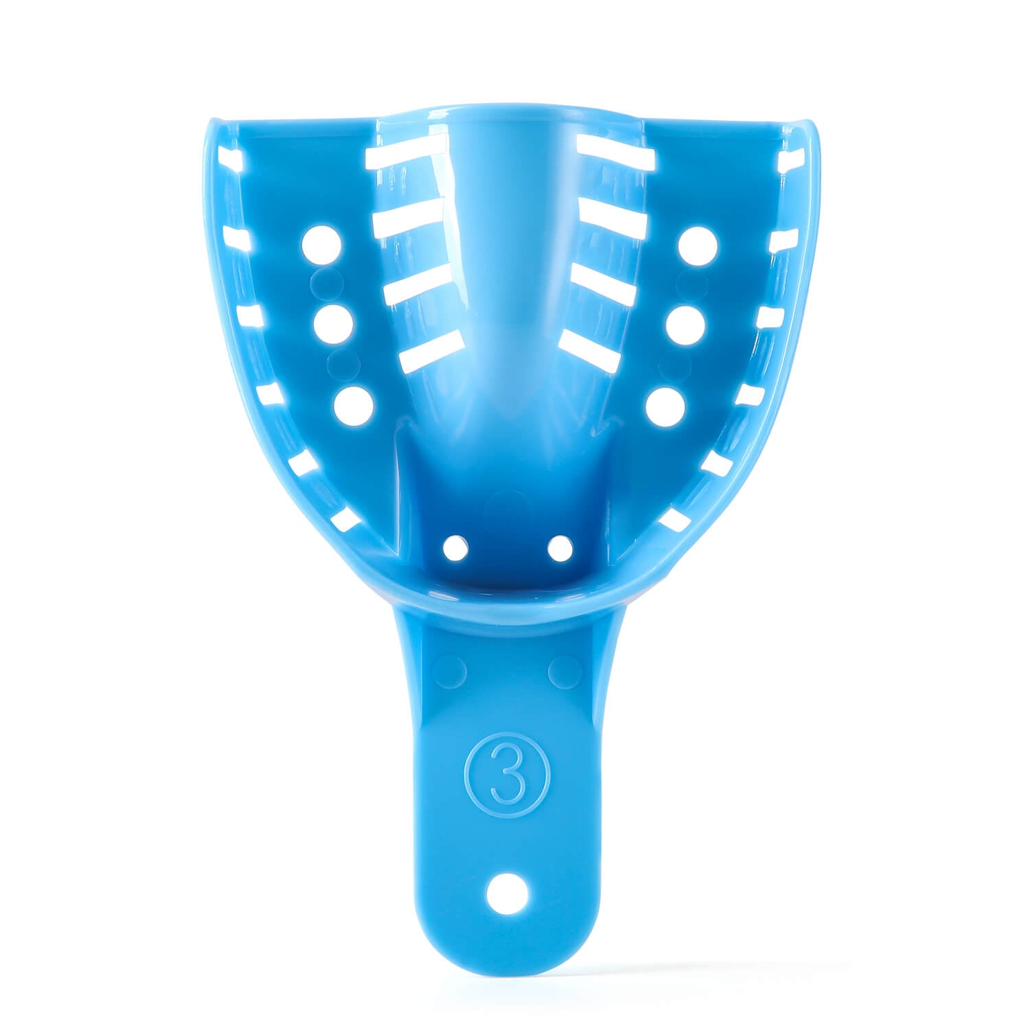 Dental Impression Trays Plastic Perforated Autoclavable 10 Sizes 12pcs/Bag - azdentall.com