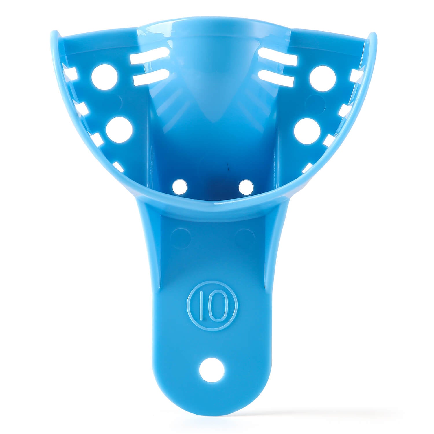 Dental Impression Trays Plastic Perforated Autoclavable 10 Sizes 12pcs/Bag - azdentall.com