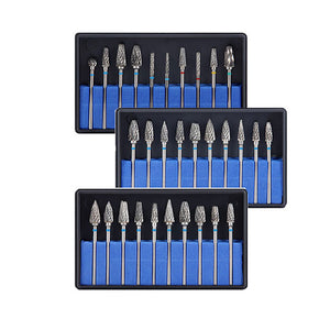 Dental Carbide Drills Cutter Burs Kit HP 2.35mm Type A/G/J 10pcs/Box - azdentall.com