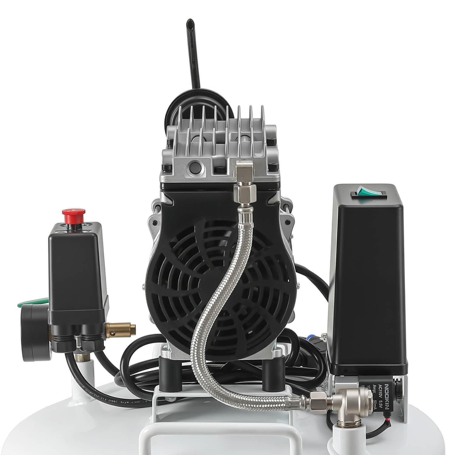 未使用DOMESTIC INTERNATIONAL DI-1004col.5 Dental Silent Oil Free Air Compressor 24L 600W 118L/min for 1PC