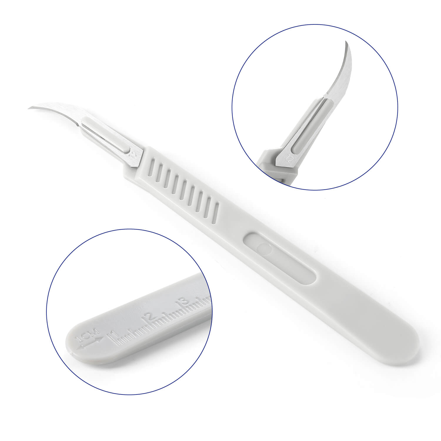 Dental Surgical Sterile Scalpel Blades Carbon with Plastic Handle 10# 11# 12# 15# 10Pcs/Box - azdentall.com