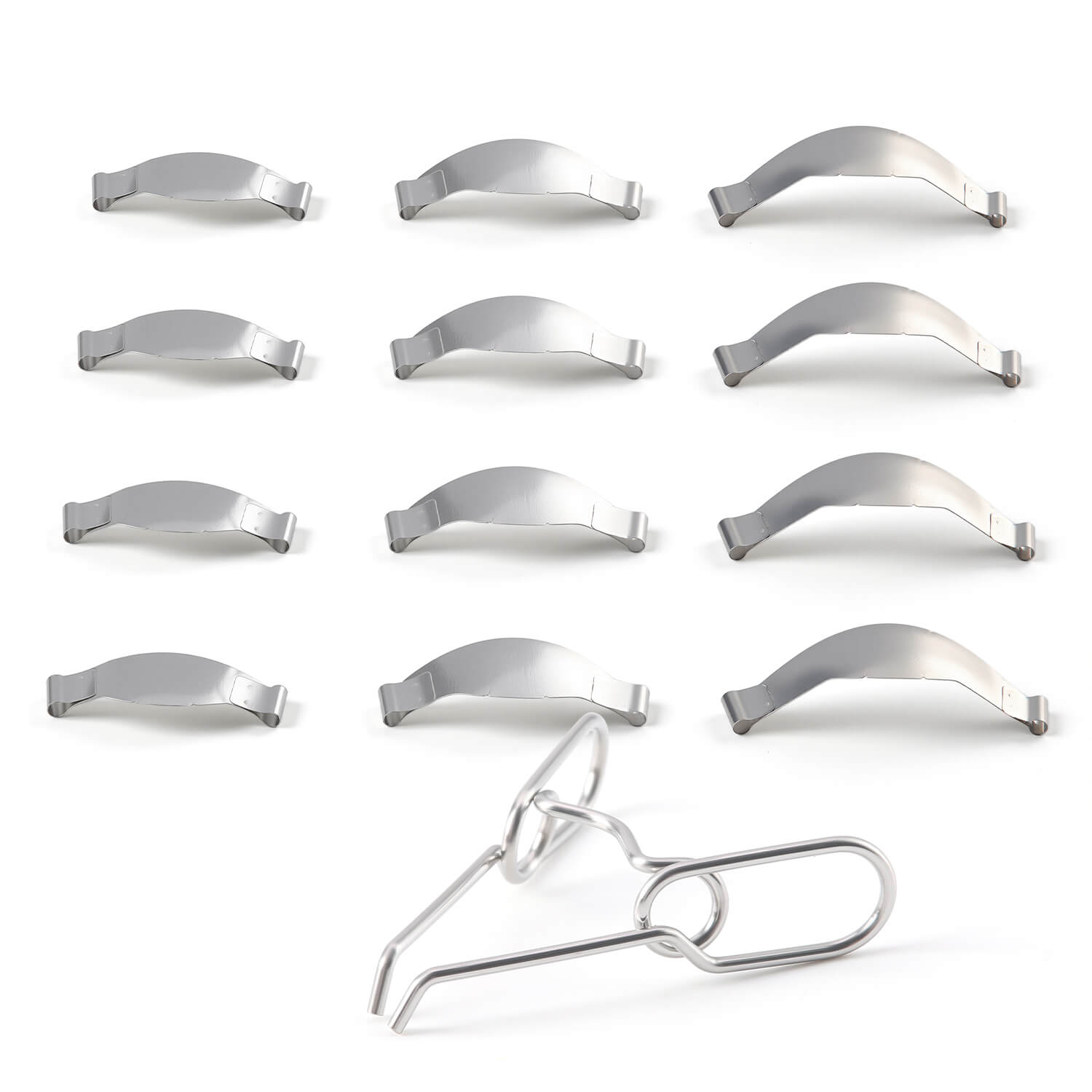 Dental Saddle Metal Matrix Band Contoured Metal Matrices with Springclip 18pcs/Box - azdentall.com
