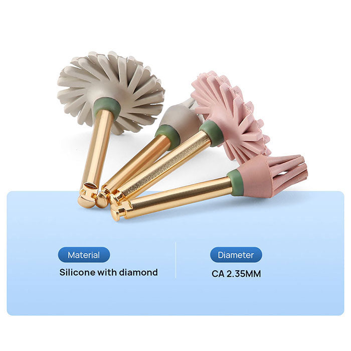 Dental Composite Polishing Wheel CA 2.35mm Medium Fine 4pcs/Box - azdentall.com