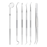Dental Cleaning Tool Set Stainless Steel 6pcs/Set - azdentall.com