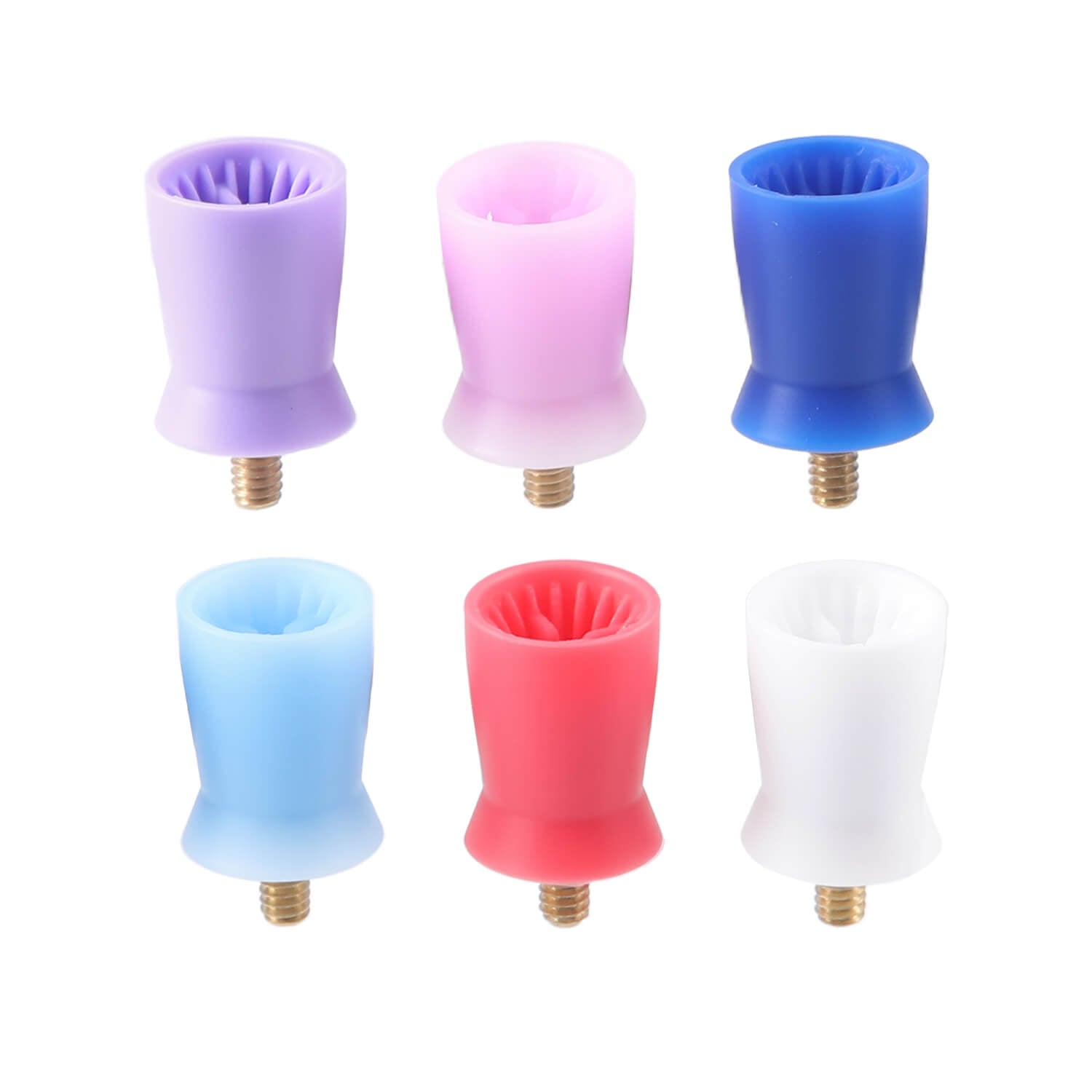 AZDENT Dental Rubber Screw Polishing Cup Soft/Hard Brushes RA2.35mm 100pcs/Box - azdentall.com