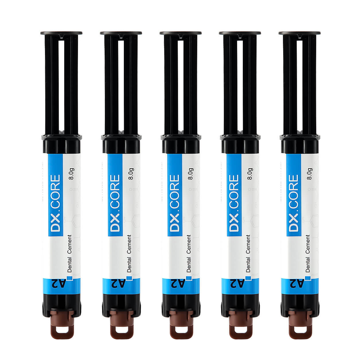 5pcs Dental Dual Cure Flowable Composite Resin Core Build Up A2/A3 8g/Syringe - azdentall.com