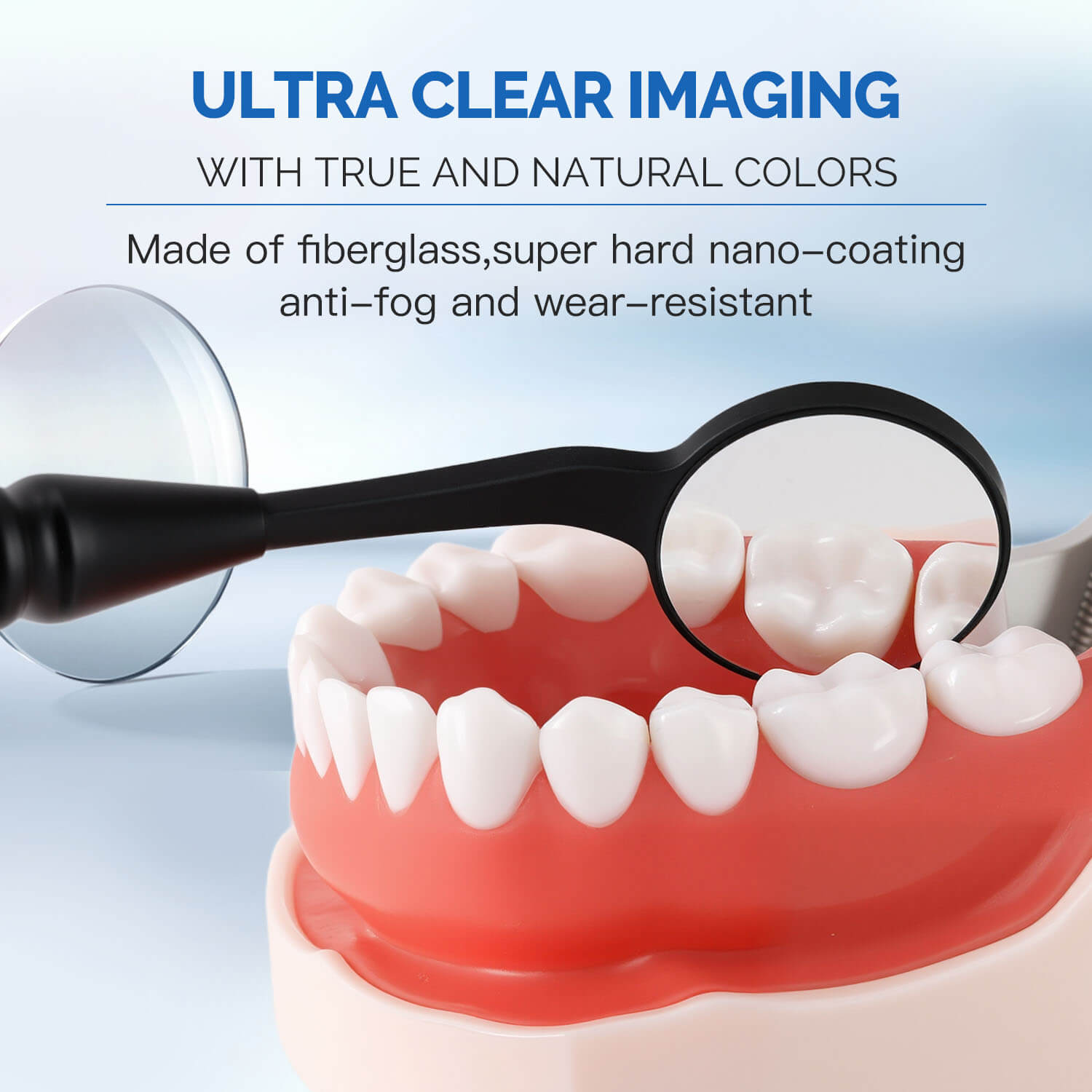 Dental Ultra Clear Mouth Mirror Imaging Sterilizable 22/24mm for Implantology and Surgery - azdentall.com