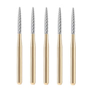 AZDENT Dental Tungsten Carbide Burs FG48L-012 Trimming & Finishing Taper Fissure 5pcs/Box - azdentall.com