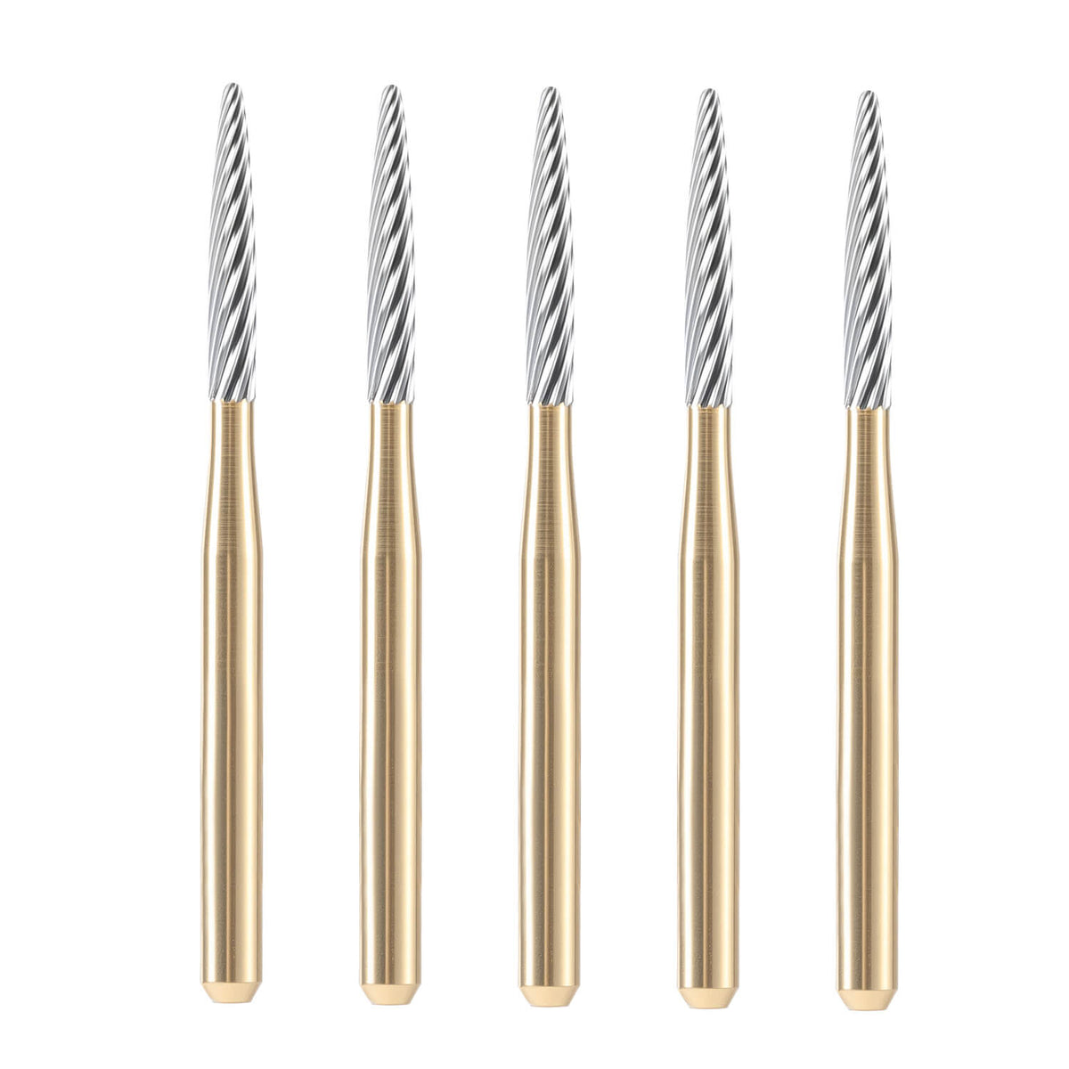 AZDENT Dental Tungsten Carbide Burs FG48L-012 Trimming & Finishing Taper Fissure 5pcs/Box - azdentall.com