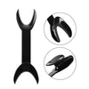 Dental T-Shape Double Head Cheek Retractors Mouth Opener Large & Small Black 4Pcs/Set - azdentall.com