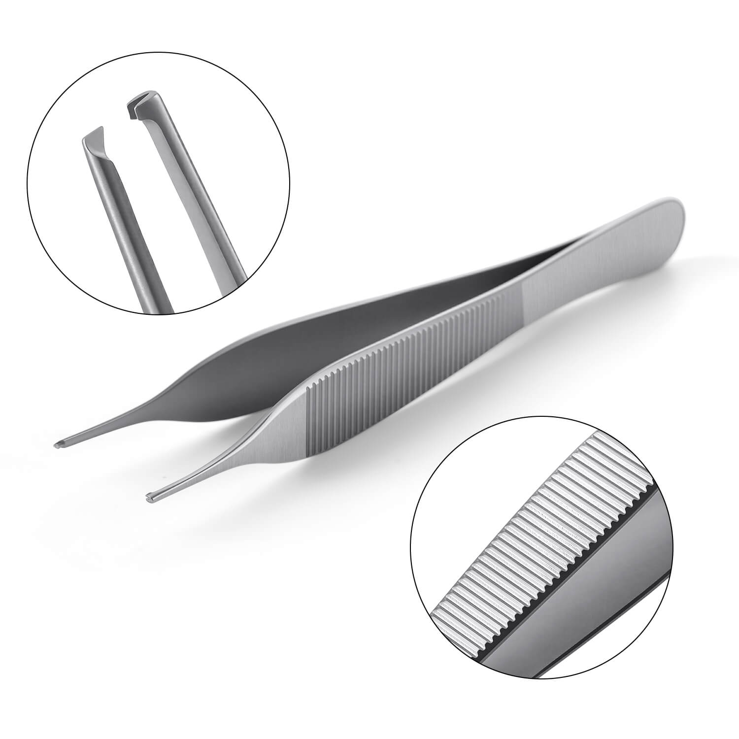 Dental Stainless Steel Surgery Hooked Tweezers - azdentall.com