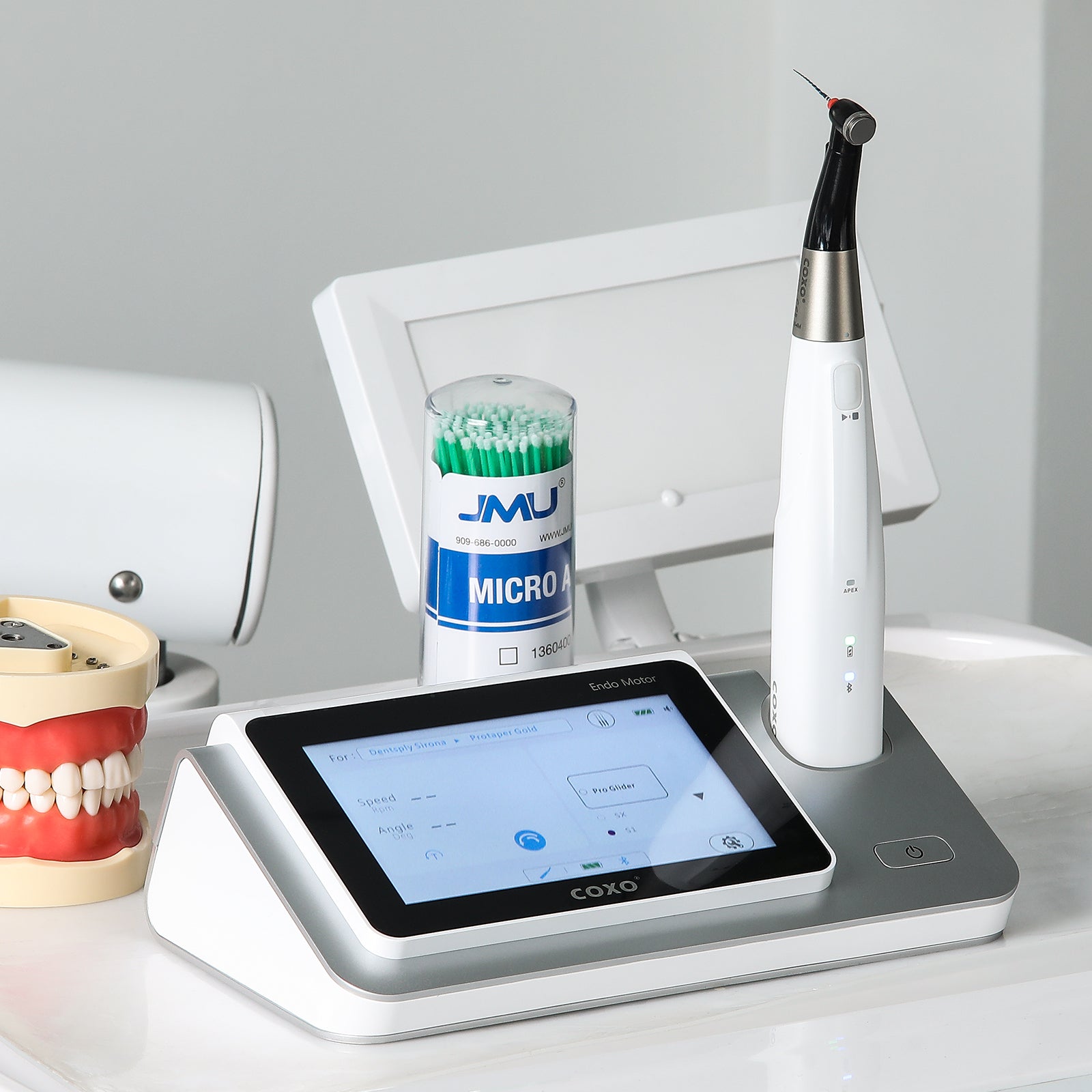 COXO Wireless Endo Motor with Apex Locator 5" Colorful Screen Built-in LED Light #C-SMART-I PILOT - azdentall.com