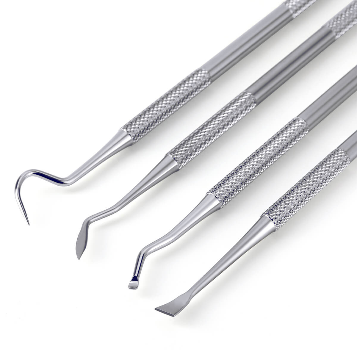 Dental Stainless Steel Clean Tool Mirror Tweezers Probe Cleaner Remover - azdentall.com