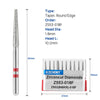 AZDENT Dental Diamond Burs FG Cutting Zirconia Ceramic Taper Round Edge for High Speed Handpiece Z553-018F 10pcs/Box - azdentall.com